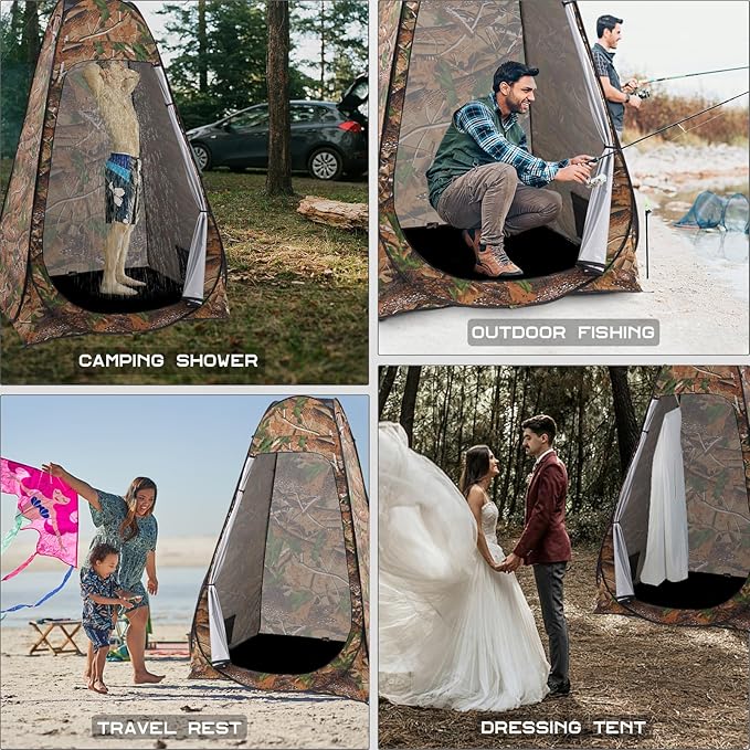 BRIAN & DANY Pop Up Shower Tent, Portable Privacy Camping Changing Tent, Camp Toilet Bathroom Pod