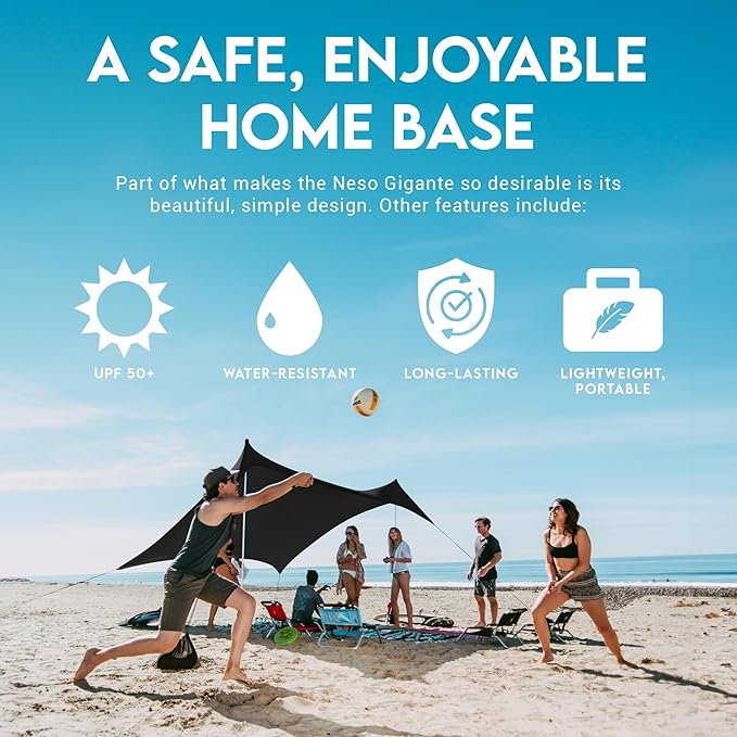 Neso Gigante - Portable Beach Tent - Ideal to Enjoy with Family and Friends - UPF 50+
