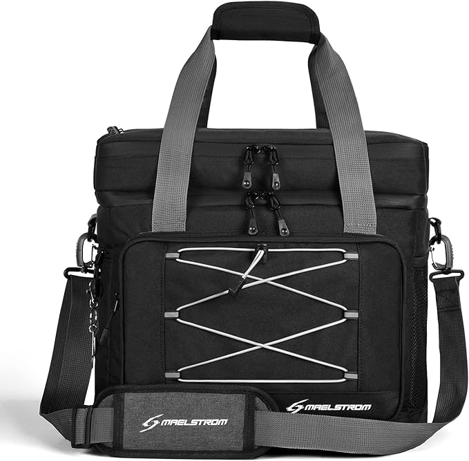 Maelstrom Collapsible Soft Cooler Bag, 24/30/60/75 Cans Beach Cooler, Ice Chest, Leakproof &