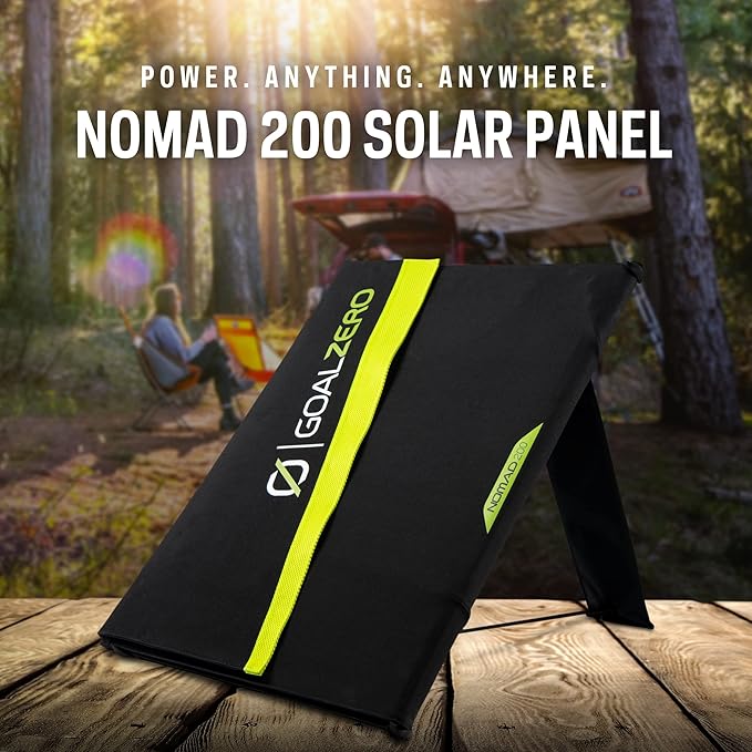 Goal Zero Nomad 200-Watt Solar Panel, Folding Solar-Panel Charger with Kickstand, Portable