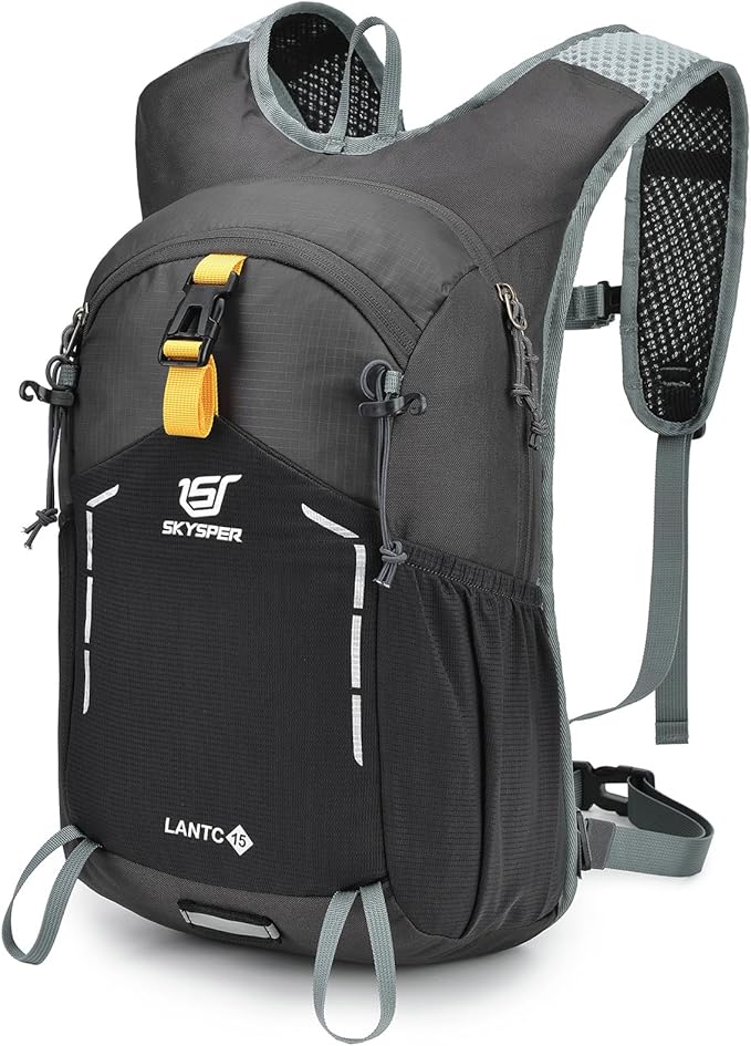 SKYSPER Small Hiking Backpack - 15L Travel Daypack Lightweight Bag Water Resistant Hiking Backpacks