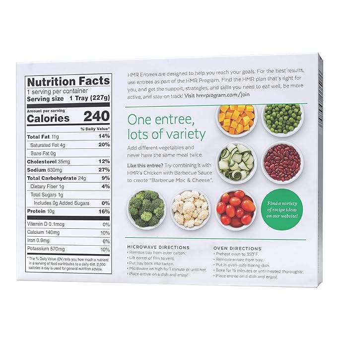 HMR Creamy Mac and Cheese Entrée | Pre-packaged Lunch or Dinner to Support Weight Loss | Ready to