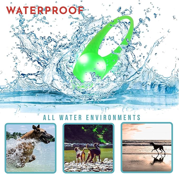 LaRoo Dog Lights for Night Walking, Led Dog Collar Lights for Nighttime, Clip On Light up Dog