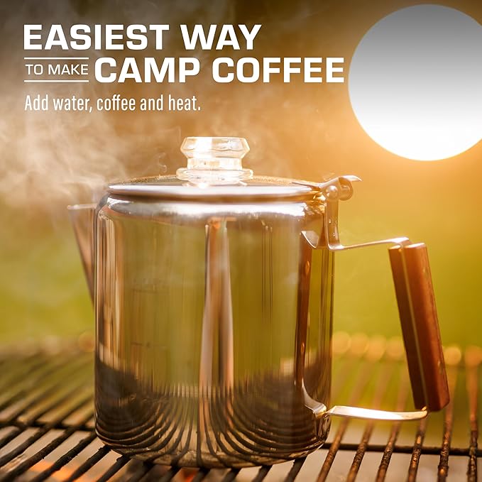 COLETTI Bozeman Percolator Coffee Pot — Coffee Percolator, Camping Coffee Pot – America’s Favorite