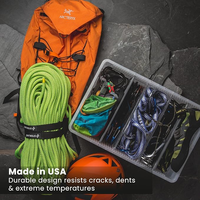 SIDIO CRATE Starter Pack - Two Full Size and One Half Size SidioCrate, Stackable Outdoor Organizer