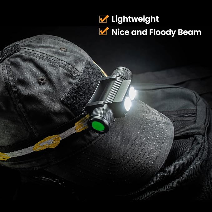 sofirn Headlamp, 1200 Lumen Rechargeable Head Lamp with Bright SST40 LED, Waterproof, for Kids and