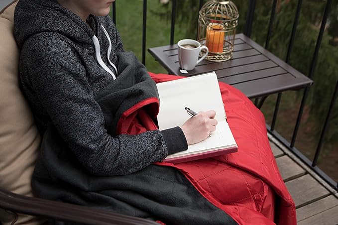 DOWN UNDER OUTDOORS Large Waterproof Windproof Extra Thick 350 GSM Quilted Fleece, or Sherpa