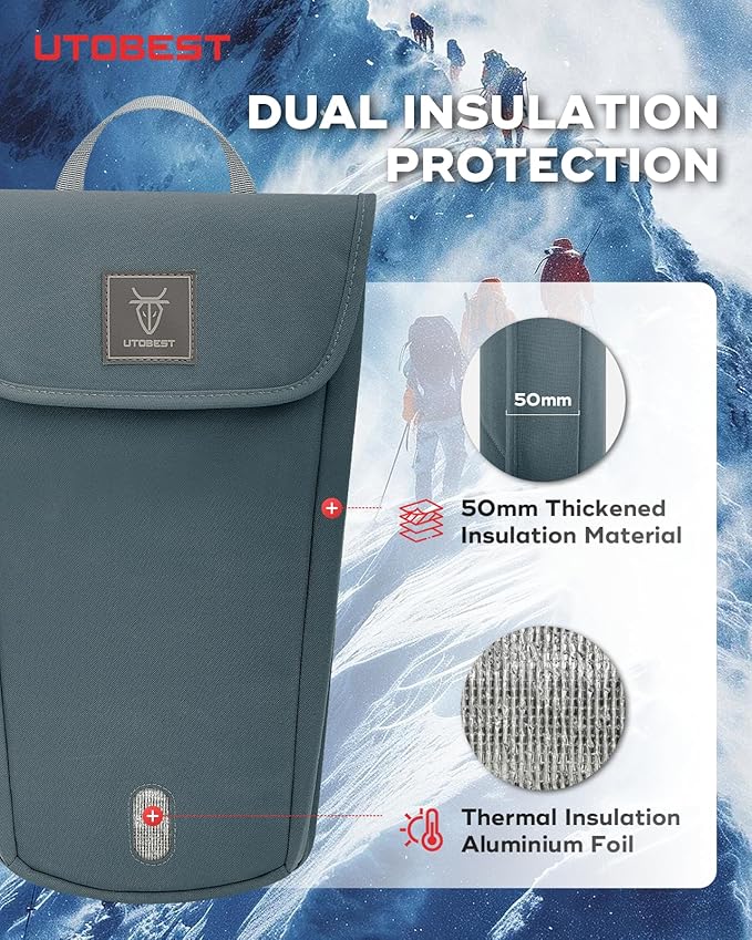 Insulated Insulation Bag, Fits 2L&3L Hydration Water Bladders, Lightweight & Water Resistant