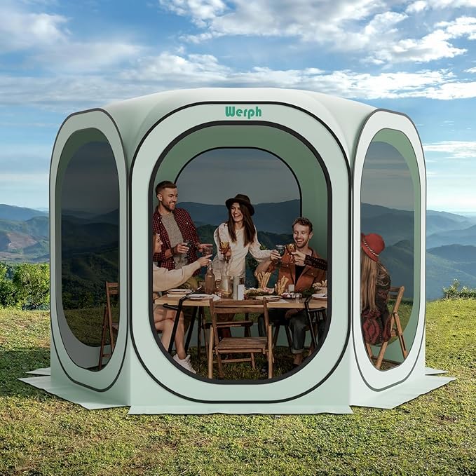 Screen Tent Pop-Up, Portable Tent Canopy with Mesh Mosquito Net, Screen House Room Canopy Shade
