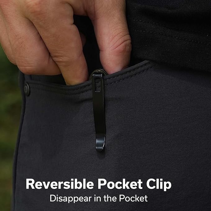 CIVIVI Faeger Pocket Folding Knife for EDC, 2.98" Swedish 14C28N Blade G10 Handle, Reversible Clip