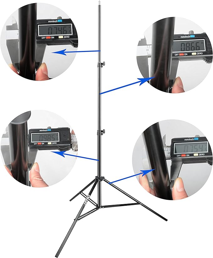 EMART 8.5 Ft Light Stand for Photography, 2 Pack Portable Photo Video Lighting Tripod for