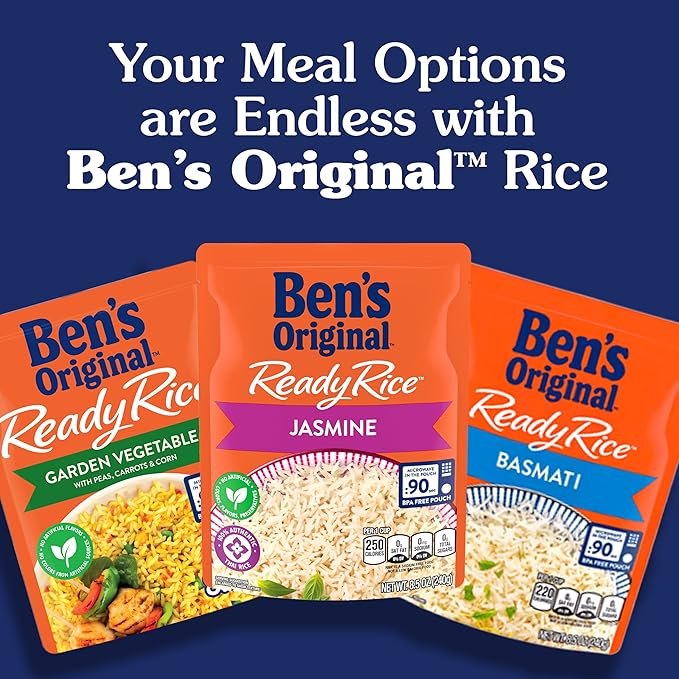 BEN'S ORIGINAL Ready Rice Whole Grain Medley Quinoa and Brown Flavored Rice, Easy Dinner Side, 8.5