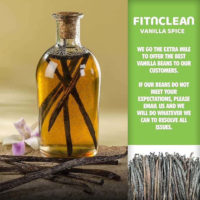 30 Madagascar Organic Vanilla Beans Grade B. Certified USDA Organic. Bulk Bourbon 5"-7" by