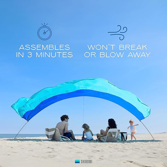 Shibumi Shade Mini® (Previous Generation) - World's Best Beach Shade, The Original Wind-Powered®