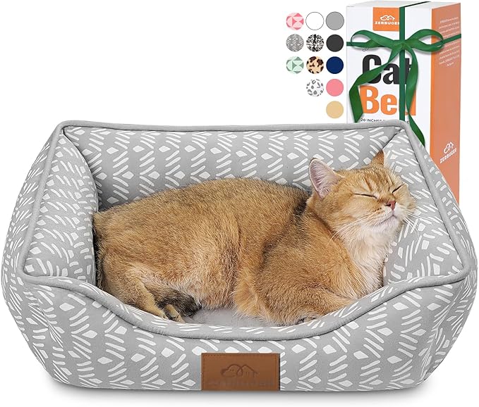 Rectangle Cat Dog Bed for Large Medium Small Pets Indoor Outdoor Machine Washable Sleeping Sofa