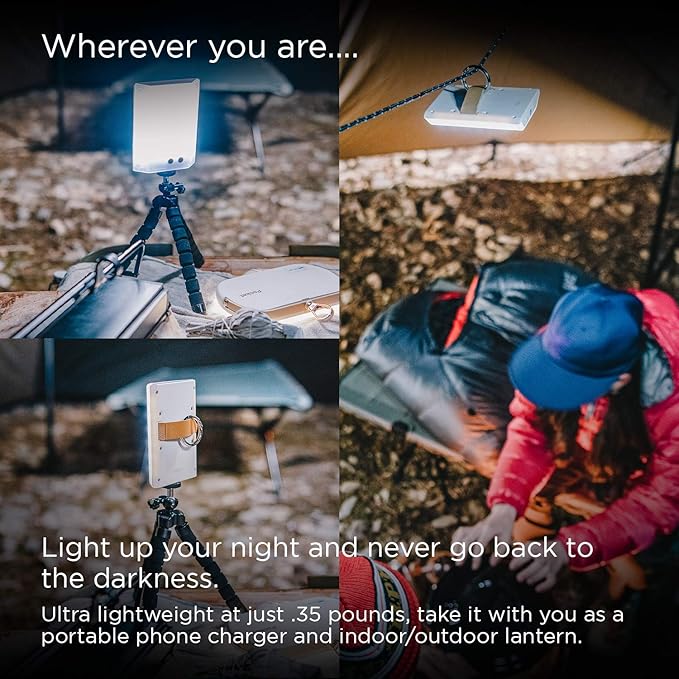 CLAYMORE 3Face Mini (Dark Gray) - Lightweight and Portable LED Area Light for Outdoors, Camping
