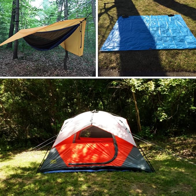 TRIWONDER Hammock Rain Fly Waterproof Tarp Camping Tent Footprint Ground Cloth Backpacking Tarp