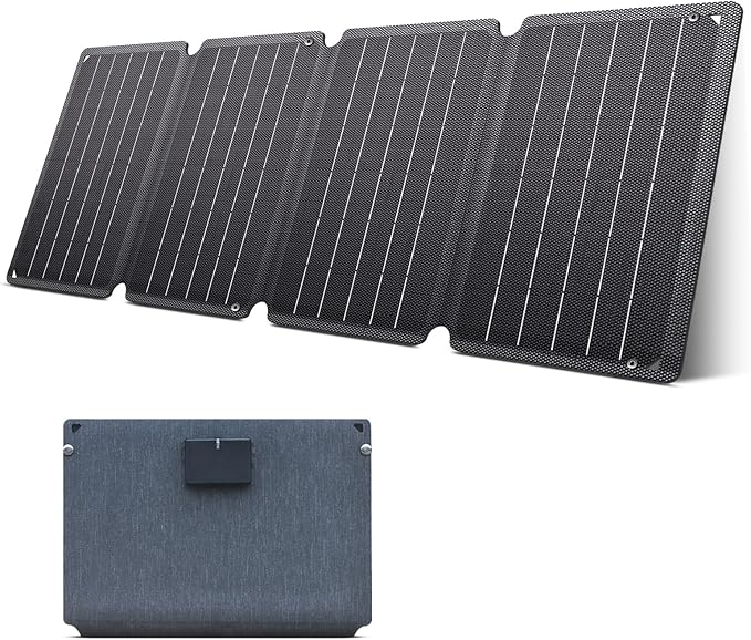 36W Portable Solar Panel - Foldable Solar Charger with Dual USB-A/USB-C for Phone Laptop Camping