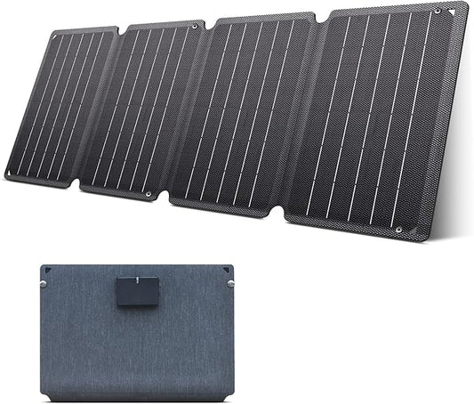 36W Portable Solar Panel - Foldable Solar Charger with Dual USB-A/USB-C for Phone Laptop Camping