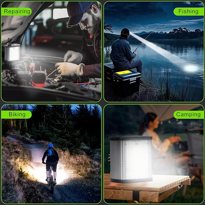 30W High Lumens LED Headlamp Rechargeable,15000mAh Ultra Bright Waterproof Headlight with Aluminum