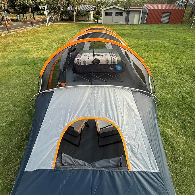 CAMPROS CP Tent 12-Person-Camping-Tents,3 Room Family Tents,Waterproof Windproof Family Tent with