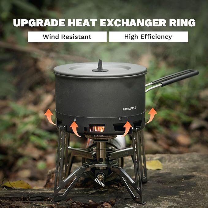 Fire-Maple Petrel Ultralight Pot- High Efficiency Aluminum Camping and Backpacking Pot with