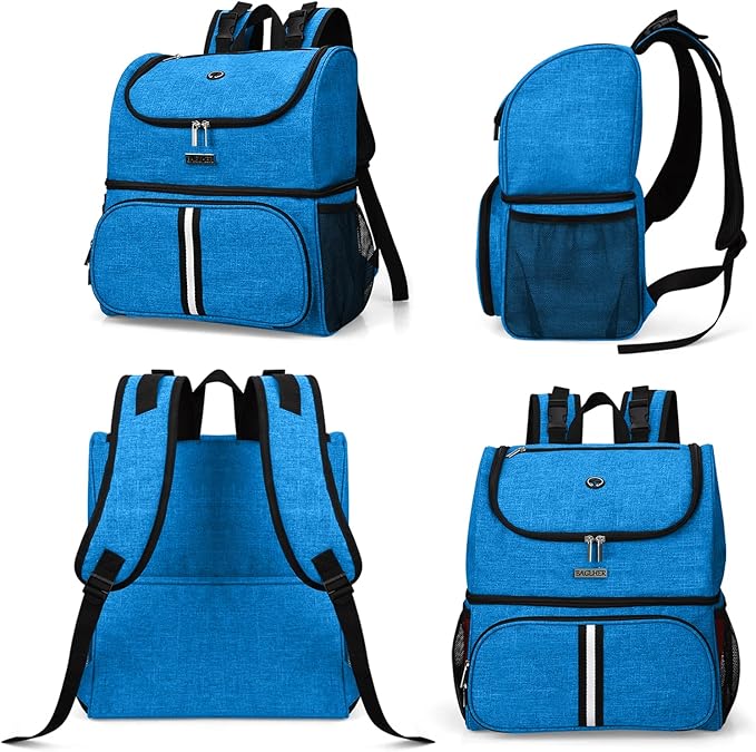 BAGLHER Pet Travel Bag, Double-Layer Pet Supplies Backpack (for All Pet Travel Supplies), Pet