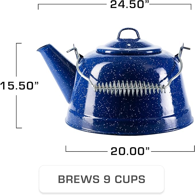 COLETTI Classic Camping Tea Kettle Stovetop — Travel Kettle, Camp Tea Pot for Stove