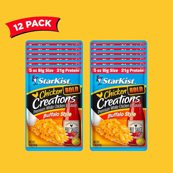 StarKist Chicken Creations BOLD Buffalo, 5 oz Pouch ?œBig Size??(Pack of 12)