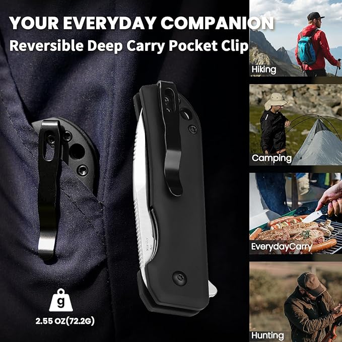 Kizer Nice Guy Pocket Folding Knife, 2.84" Nitro V Blade, Lightweight Sharp Camping and Hiking
