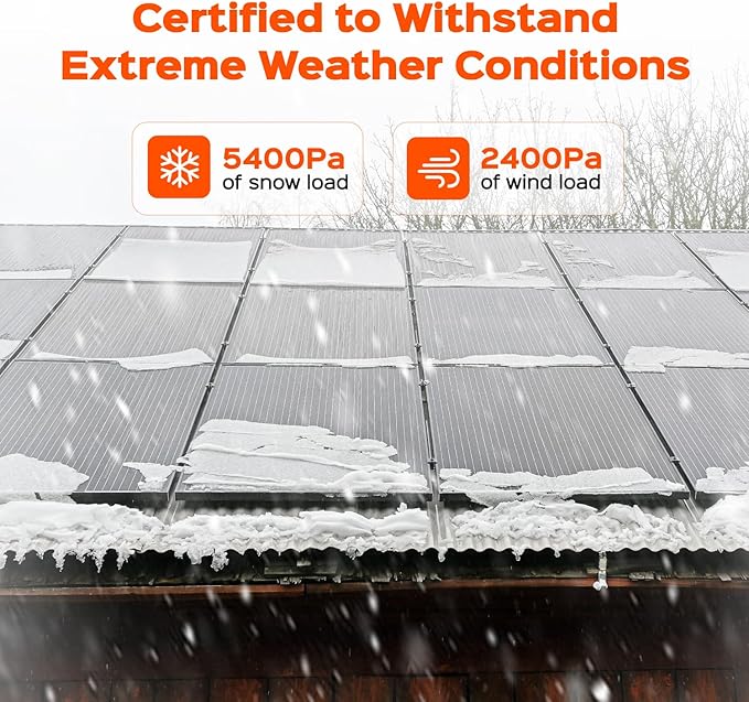 RICH SOLAR 200 Watt 12 Volt Monocrystalline Solar Panel 2 Pack of 9BB Cell 100W High Efficiency