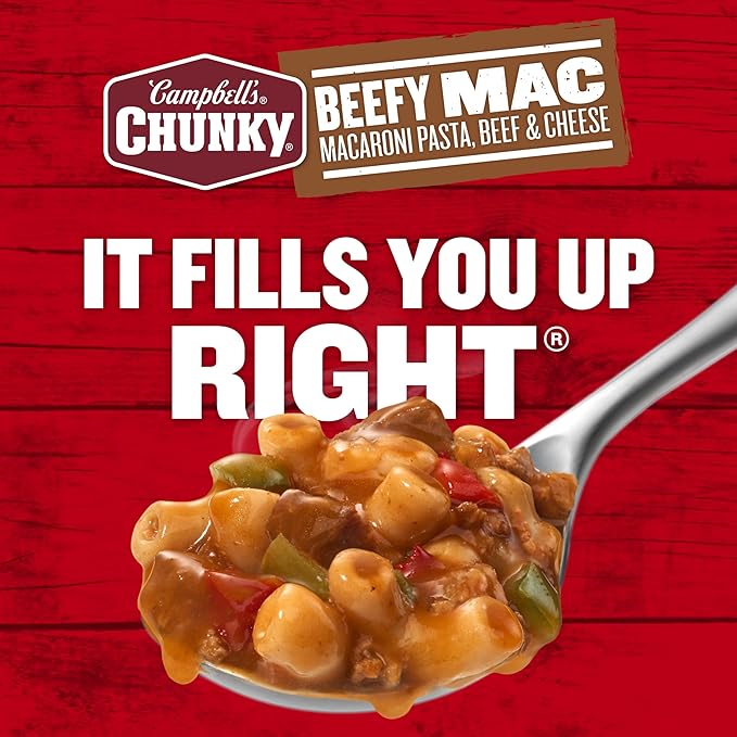 Campbell?™s Chunky Beefy Mac Soup, 18.8 oz Can