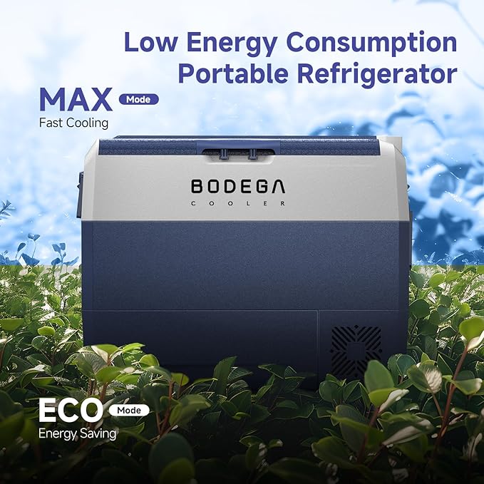 BODEGACOOLER 12 Volt Car Refrigerator,64 Quart Portable Car Freezer Fridge Bluetooth Control,(60L)