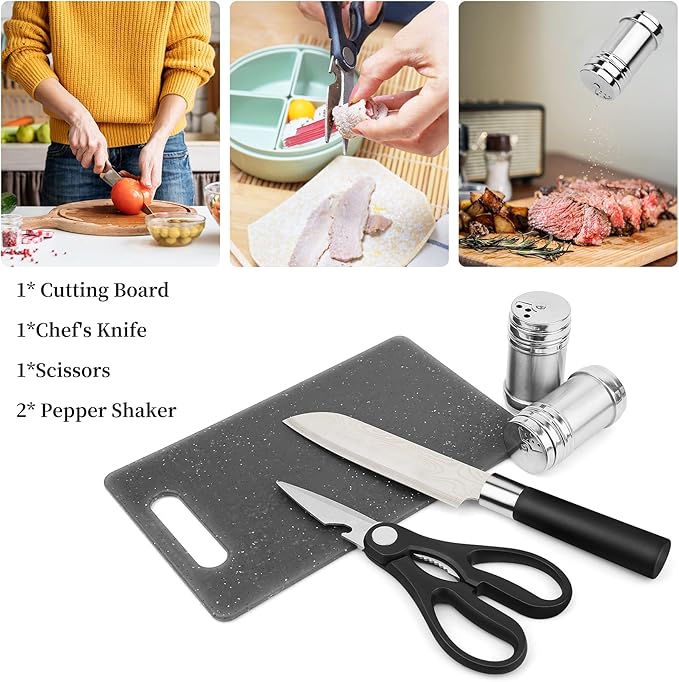 Camping Cooking Utensils Set, Stainless Steel Grill Tools, Camping BBQ Cookware Gear and Equipment