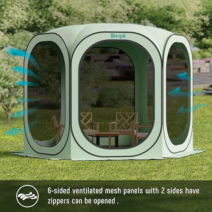 Screen Tent Pop-Up, Portable Tent Canopy with Mesh Mosquito Net, Screen House Room Canopy Shade