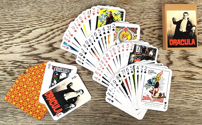 Vampires Playing Cards (Poker Deck 54 Cards All Different) Vintage Trash Horror Movie Poster