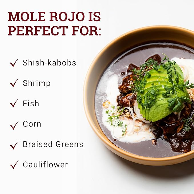 Ya Oaxaca - Mole Sauce - Rojo - Bold Spice - Blend of Smoked & Dried Chiles, Spices, House Made