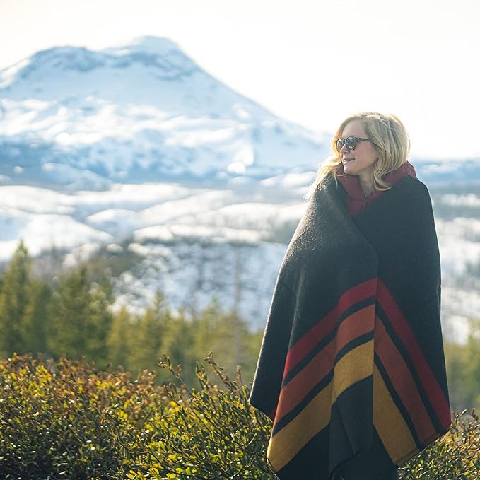 Arcturus Rainier Wool Blanket - Warm, Heavy, Washable, Bed Blanket | Great for Home & Camping