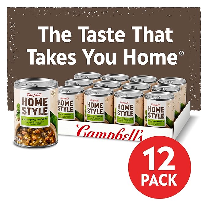 Campbell's Homestyle Italian Wedding Soup, 16.1 oz Can (Pack of 12)