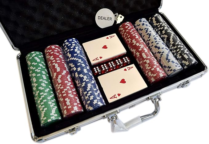 HAN'S DELTA Poker Chip Set 11.5 Gram for Texas Holdem, Blackjack, Casino Gambling with Aluminum