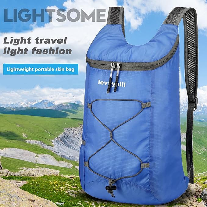 16L Lightweight Foldable Hiking-Backpack Small Packable-Daypack For Travel,Ultralight