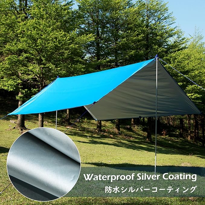 TRIWONDER Hammock Rain Fly Waterproof Tarp Camping Tent Footprint Ground Cloth Backpacking Tarp