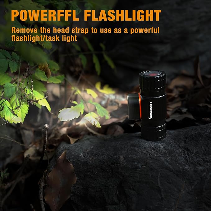 EverBrite Rechargeable Headlamp, 500 Lumen LED Rechargeable Headlight with 4 Light Modes, Magnetic