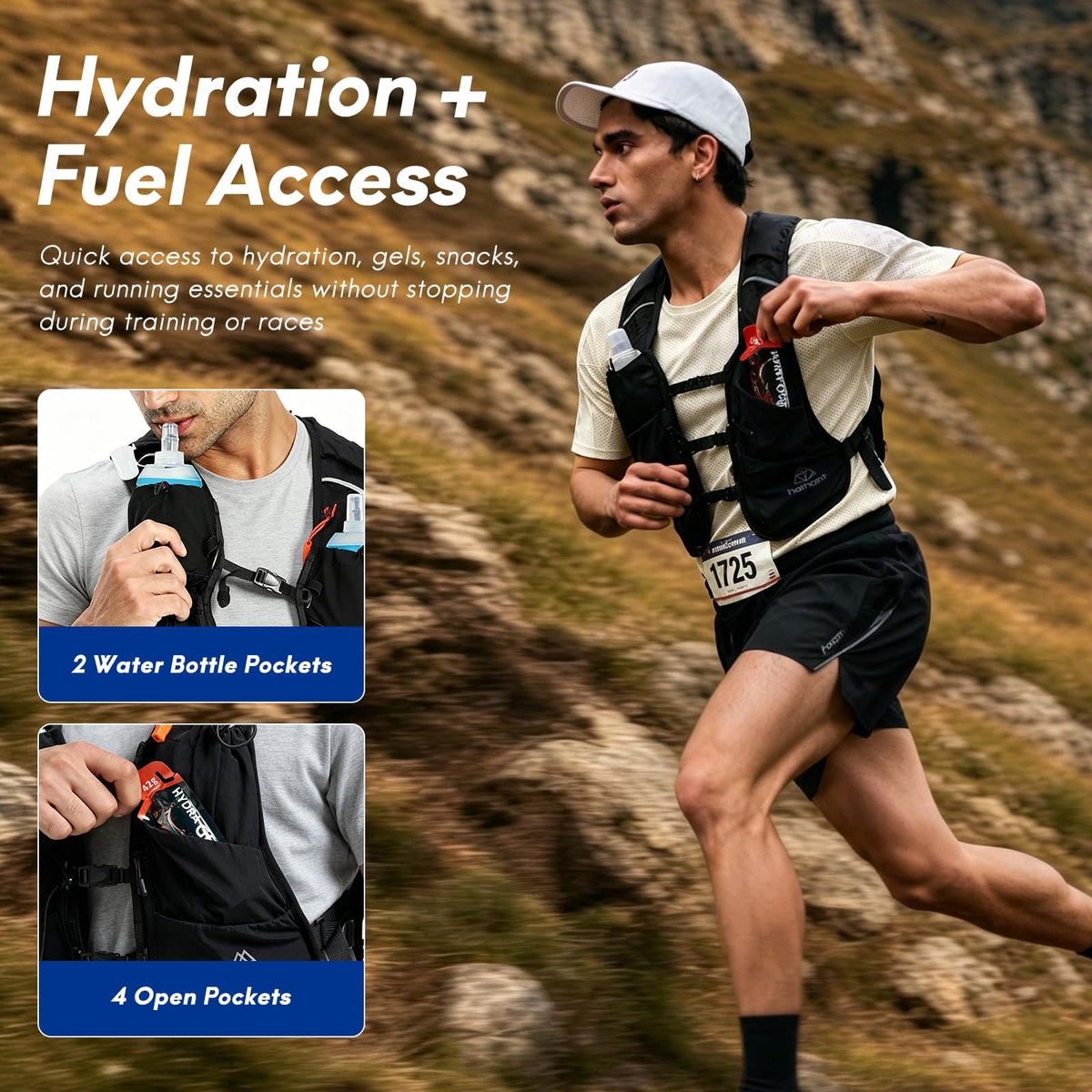 Haimont Hydration Vest - 5L, Black - product view 2