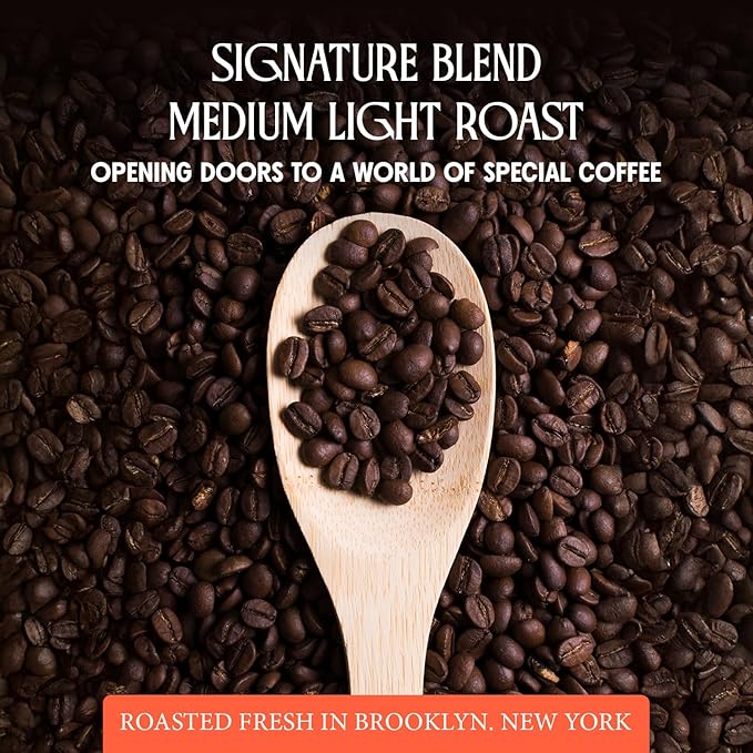 Vivo Whole Bean Coffee, Signature Blend Medium Light Roast Coffee Beans with Sweet Cherry, Honey, &