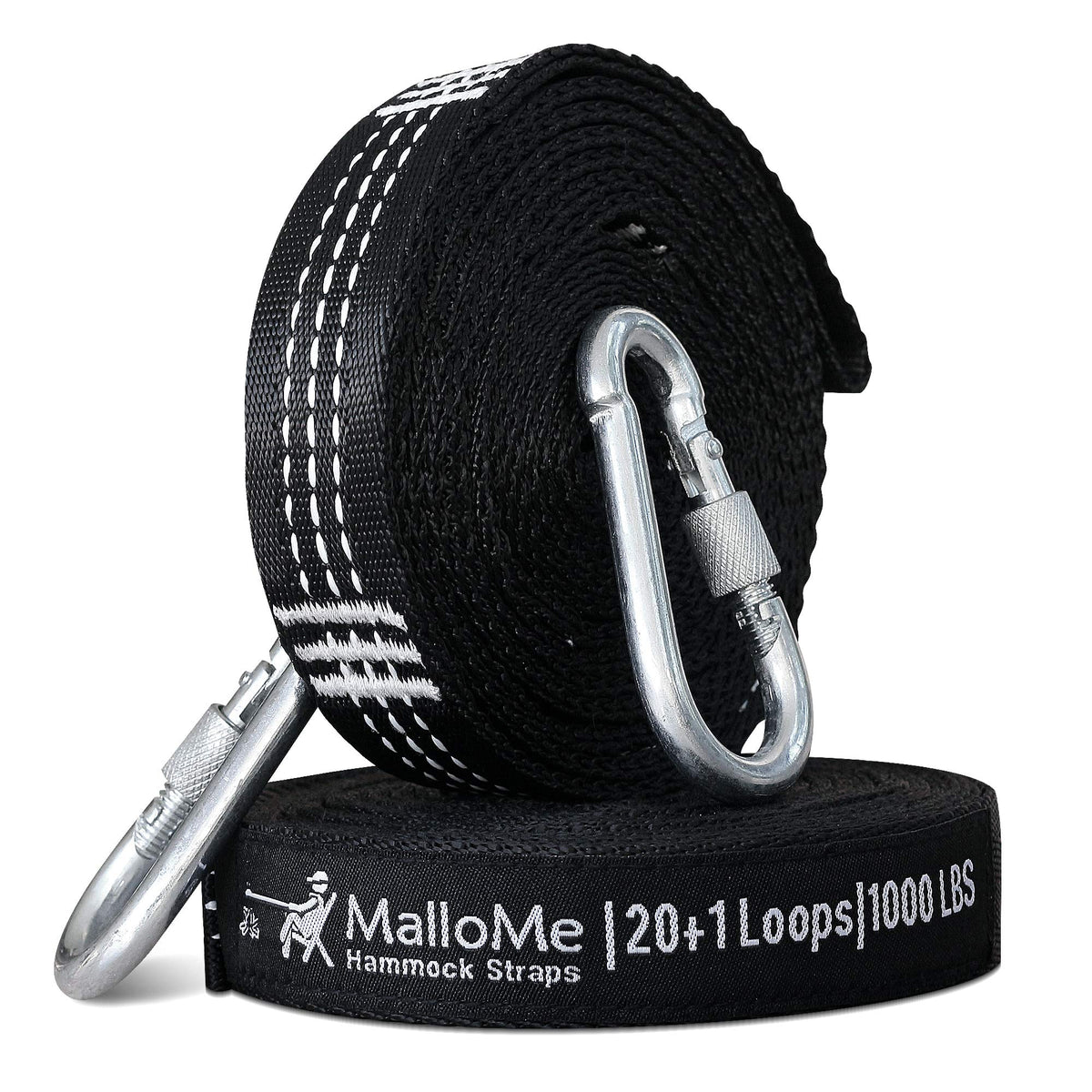 MalloMe Hammock Straps for Trees - Swing Straps - Multi-Purpose Hanging Kit, Heavy Duty Adjustable