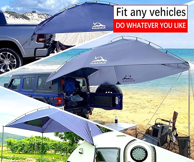 Versatility Camping Tent for Truck Bed,SUV RVing, Van,Trailer and Overlanding Portable Teardrop