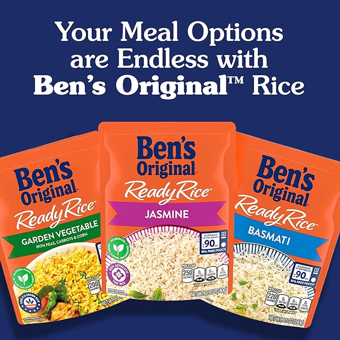 BEN'S ORIGINAL Risotto Cheese Flavored Rice, Easy Dinner Side, 8.5 oz Pouch (Pack of 12)