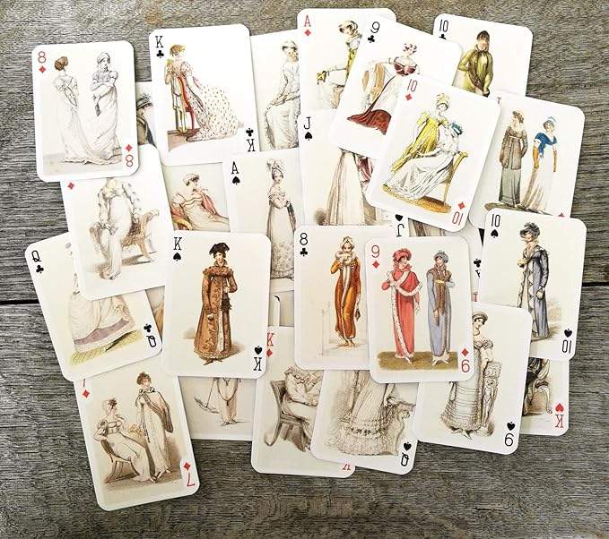 Victorian Fashion Playing Cards (Poker Deck 54 Cards All Different) Vintage Fashion Lady XIX