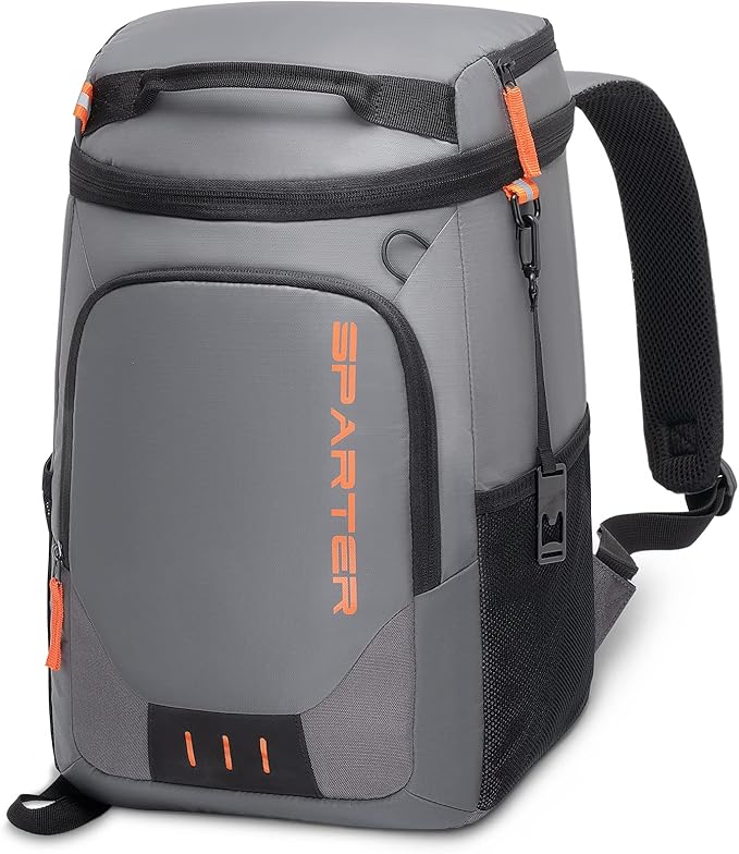 SPARTER Backpack Cooler Insulated Leak Proof 33/49 Cans, 2 Insulated Compartments Thermal Bag